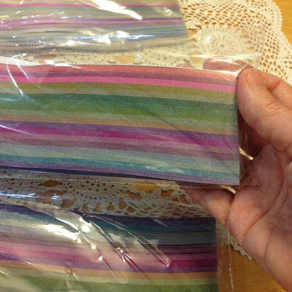 origami / quilling paper strips bundle, glitter colors - Picture 4 of 8